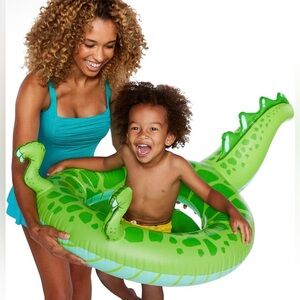 NEW Pool Water Float with Glitter Inside for Infants & Kids up to 45 lbs